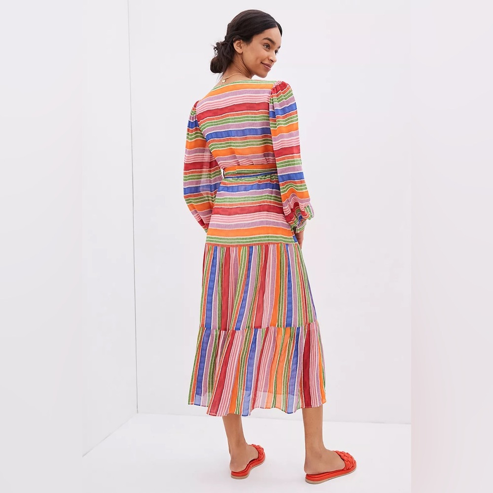 Anthropologie Farm Rio Luana Rainbow Maxi Dress - Picture 3 of 12